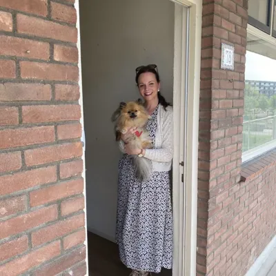 Christiana in haar nieuwe huis