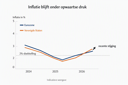 Grafiek inflatie 2024-2026