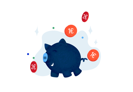 800X450 Whitebg Geld En Spaarvarken