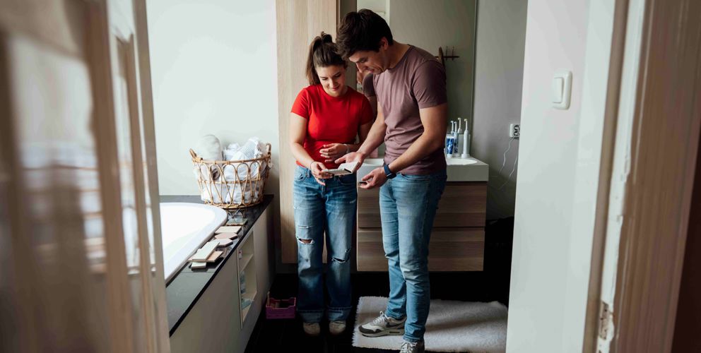 Jong stel in woning