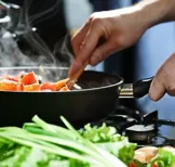 Koken van het gas af