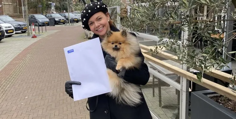 Christiana heeft haar voorlopig koopcontract getekend