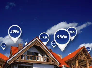 Wat is mijn huis waard? Huizen met prijzen op het dak