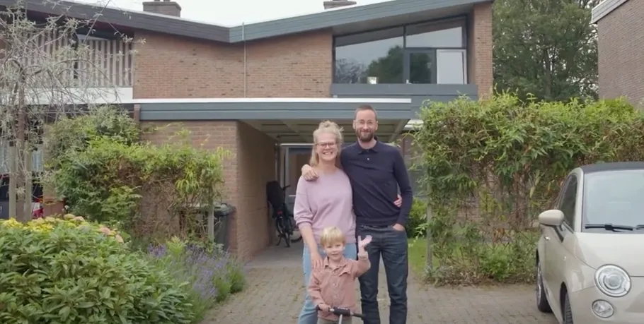 Sjoerd, Lotte & Mads voor hun nieuwe woning