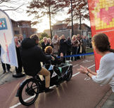 Fiets over de eindstreep