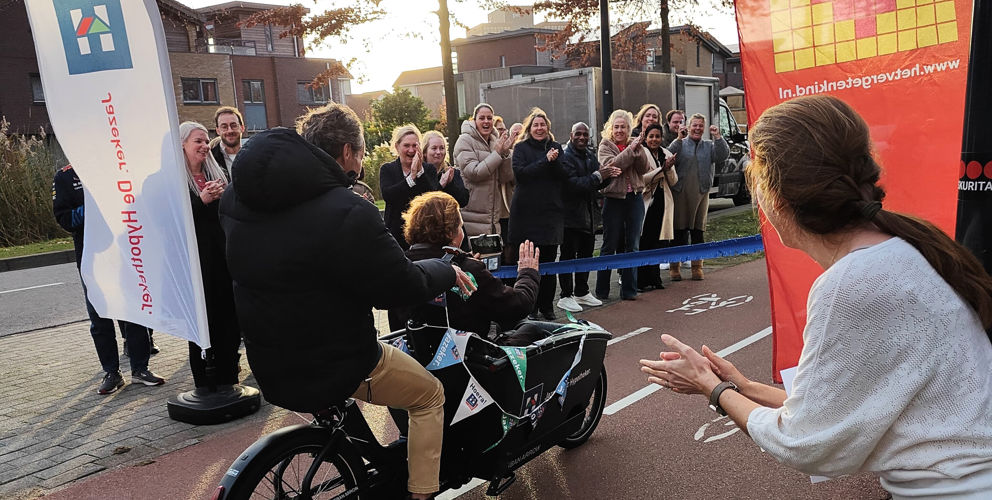 Fiets over de eindstreep