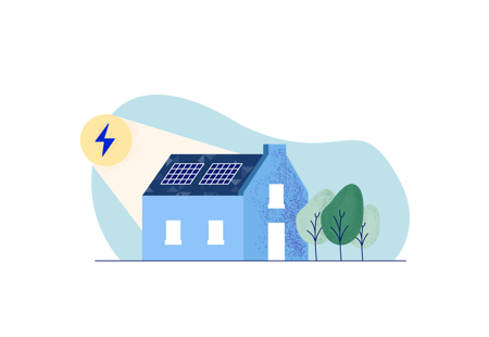 Illustratie Verduurzaming Zonnepanelen