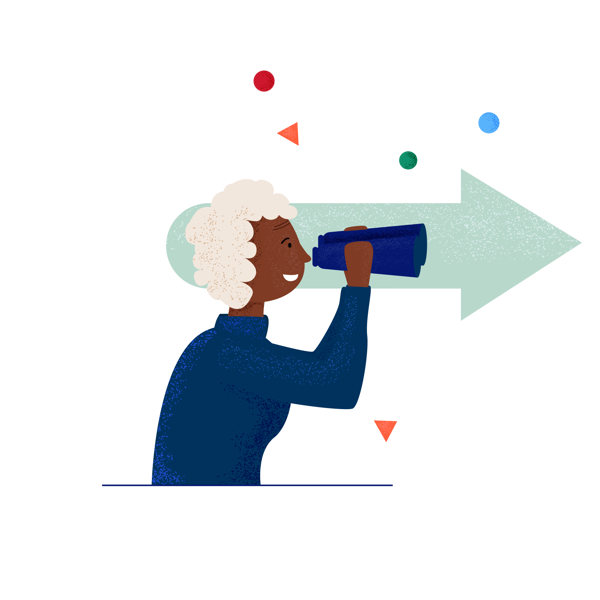 Persoon Met Verrekijker